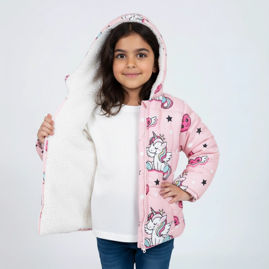 Unicorn Dream Puffer Jacket | Ages 1–8Y