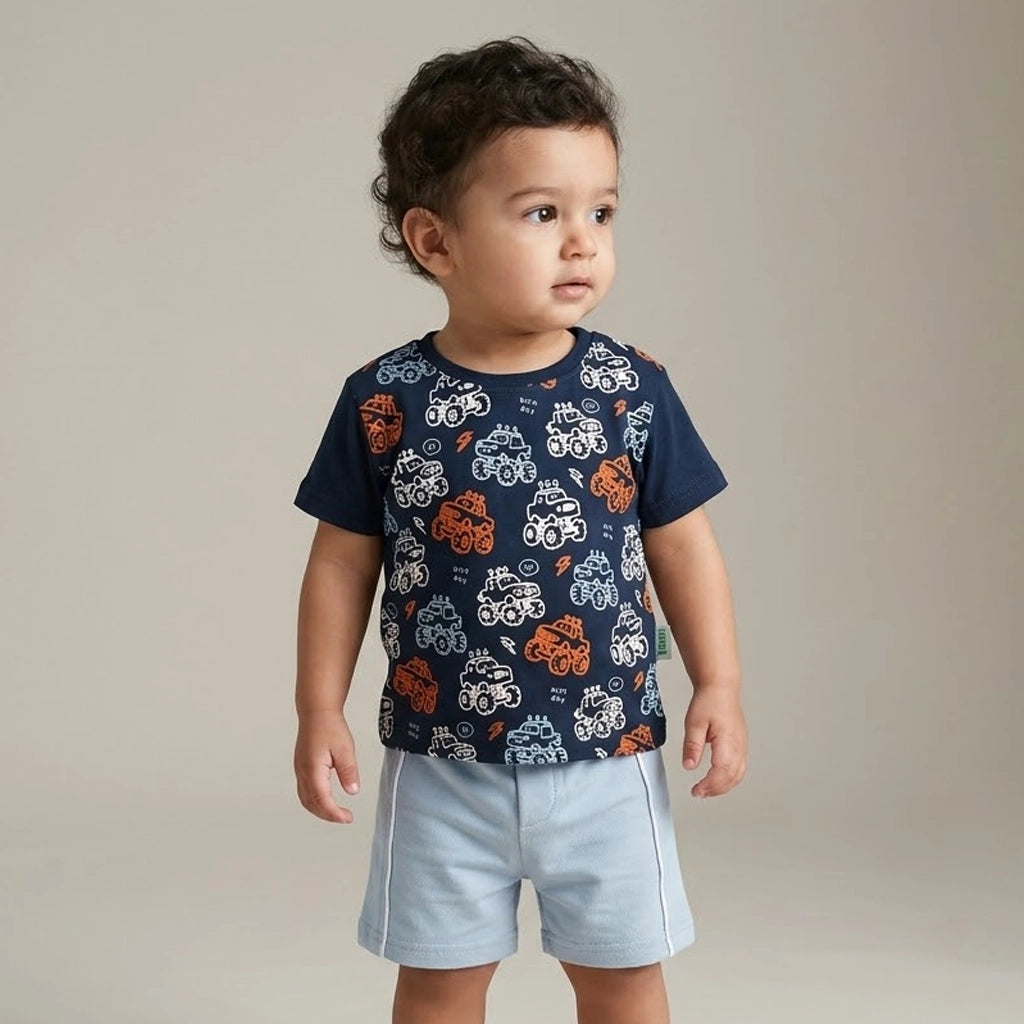 Monster Truck Cotton Set | Ages 12M-24M