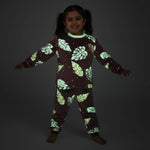 Glow-in-the-Dark Leaf Pajama Set | 2Y–6Y