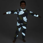 Glow-in-the-Dark Leaf Pajama Set | 2Y–6Y