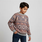 Geometric Knit Pullover | Ages 7Y-14Y