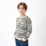 Geometric Knit Pullover | Ages 7Y-14Y
