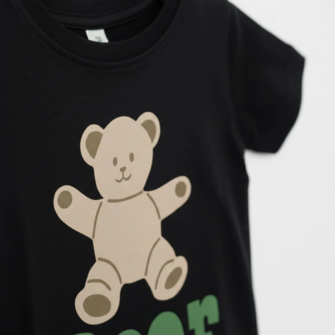 Happy Bear Cotton T-Shirt | Ages 6M–24M - Cubbies