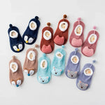 Kids Fuzzy Non-Slip Character Socks | Ages 0M-12M