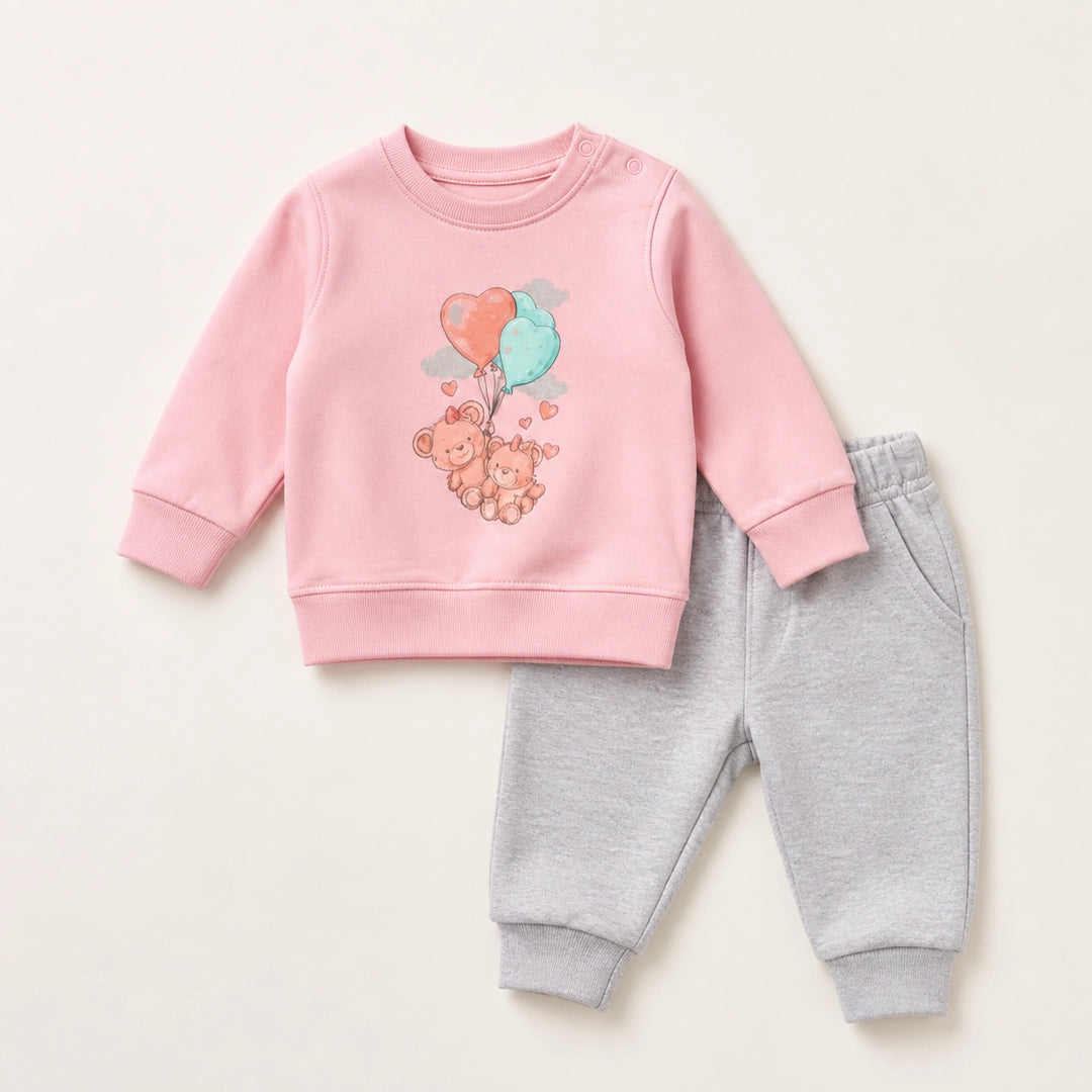 Teddy Balloon Baby Set