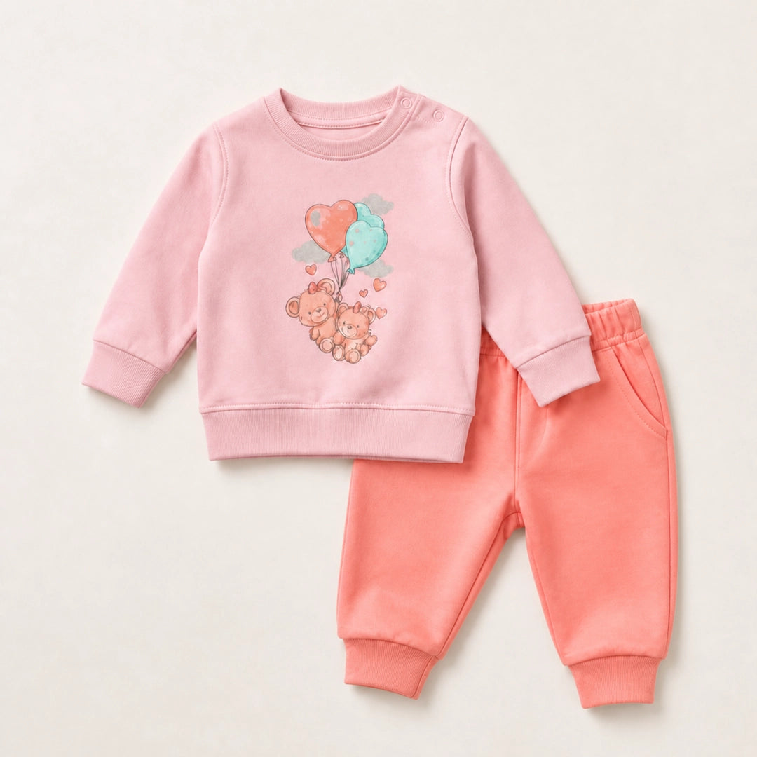 Teddy Balloon Baby Set