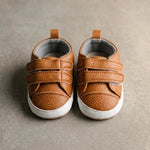Pebbled Faux-Leather Trainers | Ages 6M–18M