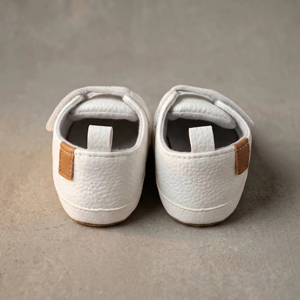 Pebbled Faux-Leather Trainers | Ages 6M–18M