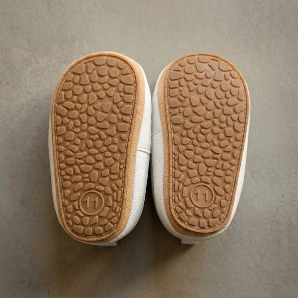 Pebbled Faux-Leather Trainers | Ages 6M–18M