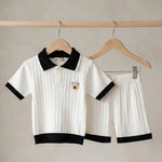 Ribbed Polo Set | Ages 1Y–4Y