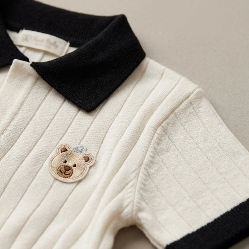 Ribbed Polo Set | Ages 1Y–4Y