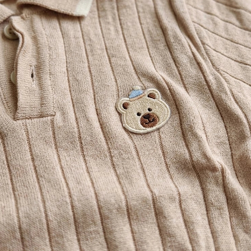 Ribbed Polo Set | Ages 1Y–4Y