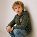 Teddy Badge Zip-Up Fleece Jacket