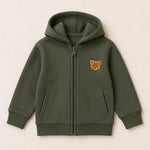 Teddy Badge Zip-Up Fleece Jacket
