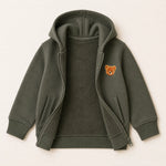 Teddy Badge Zip-Up Fleece Jacket