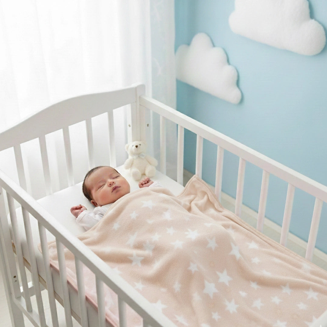 Baby Stars Fleece Blanket | Ultra-Soft & Warm | 120×90 cm