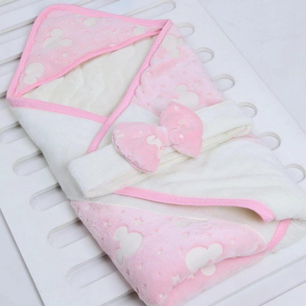Baby Glow-in-the-Dark Swaddle Blanket with Bow | Newborn