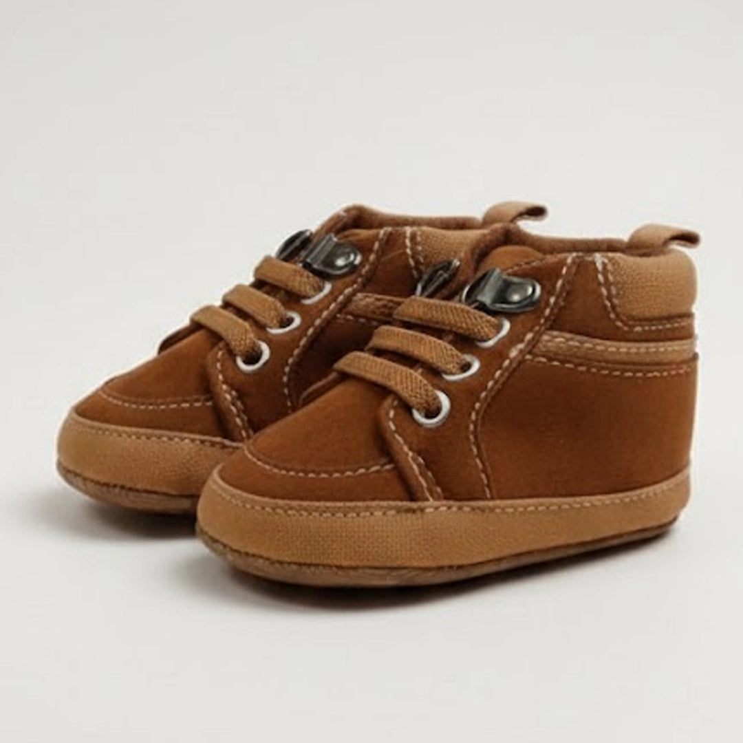 Classic Soft Sole Baby Shoes – Warm Brown | 0M–18M