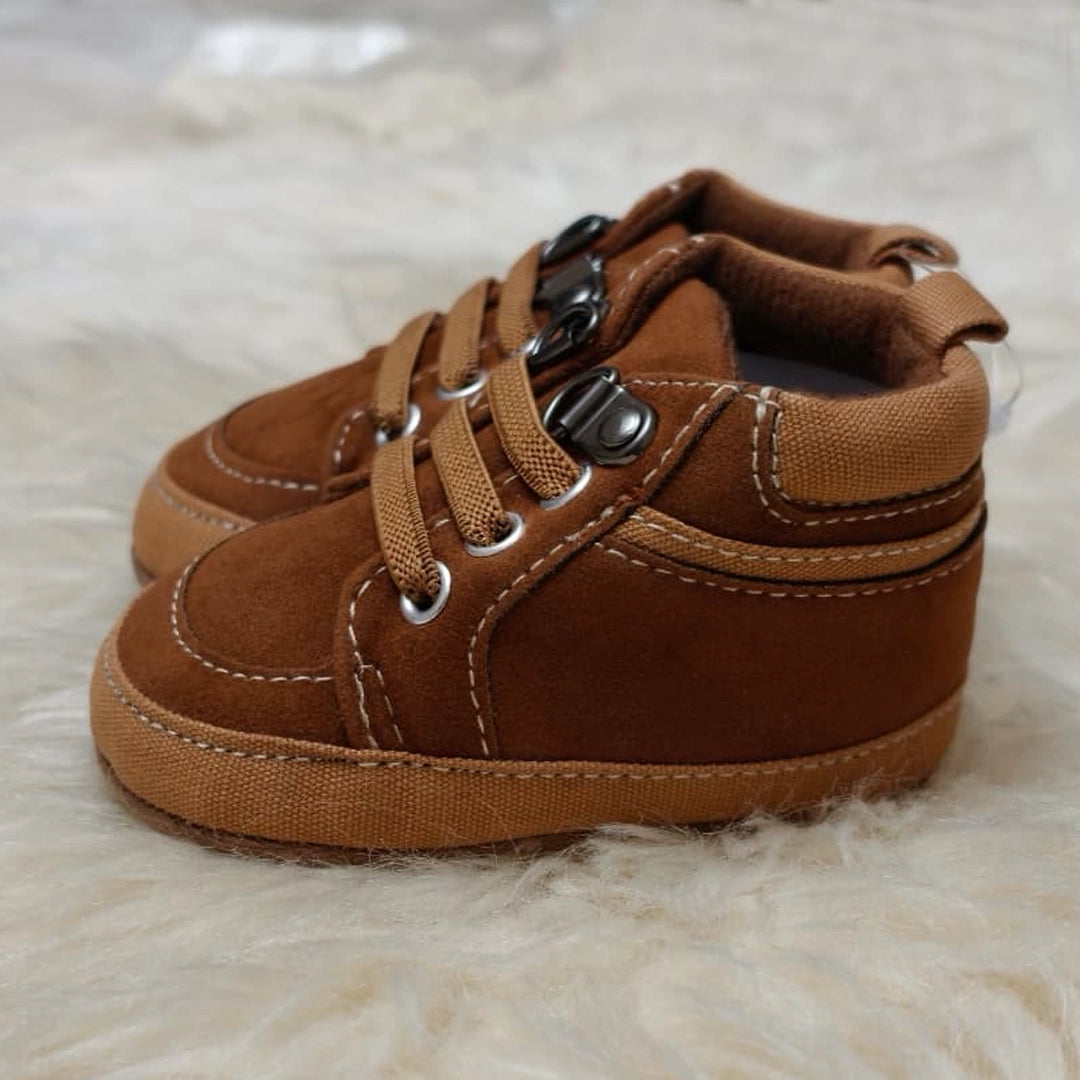 Classic Soft Sole Baby Shoes – Warm Brown | 0M–18M