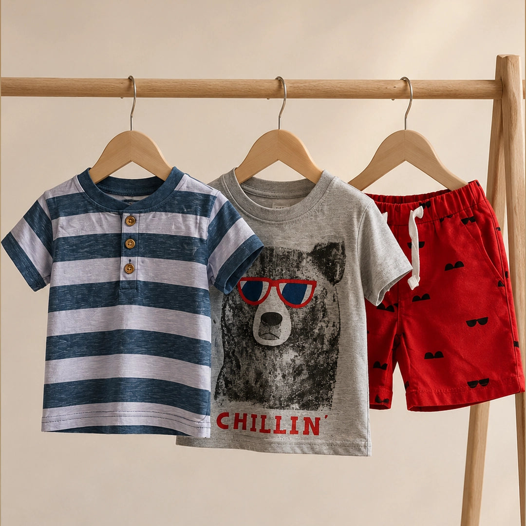 Chillin’ Bear 3-Piece Set | Ages 6M–36M