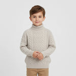 Classic Cable-Knit Turtleneck Pullover | Ages 2Y-6Y