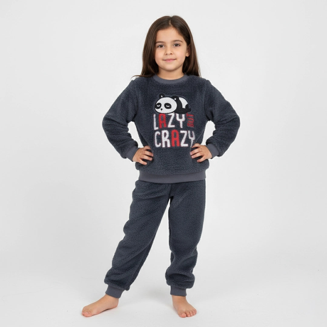 Ultra-Soft Lazy Panda Winter Set | 2Y–9Y