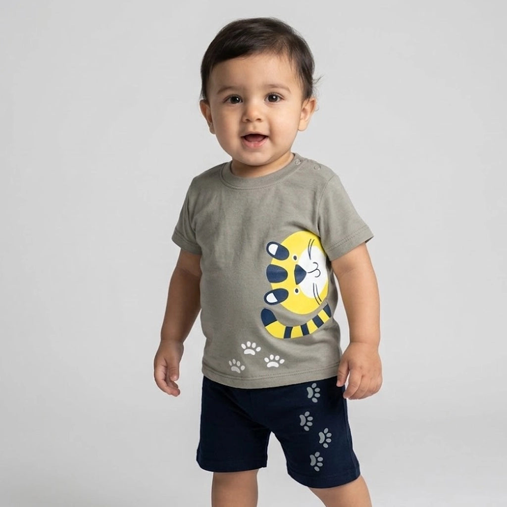 Tiger Play Baby Pajama | Age 9M