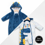 Double-Face Dino Romper Costume | Ages 0M–18M