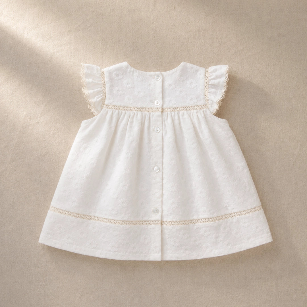 Ivory Lace Heirloom Dress | Ages 3M–36M