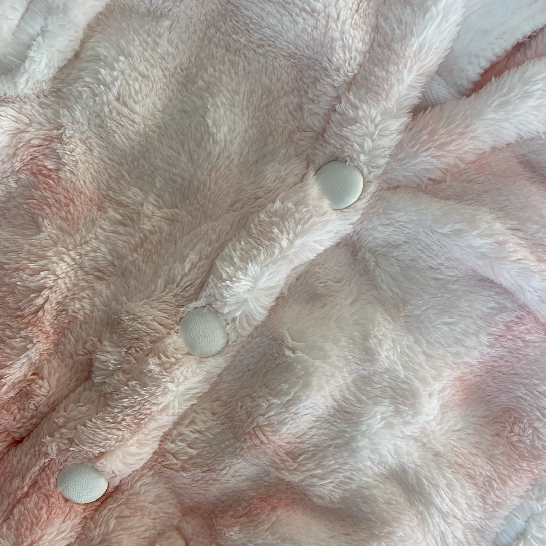 Blush Cloud Teddy Jacket | Ages 0M–36M