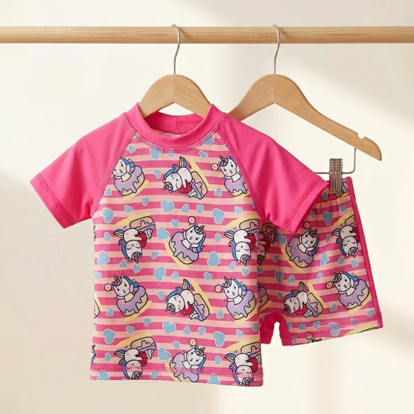 Unicorn Donut 2-Piece Swimsuit | UPF 50+ Protection
