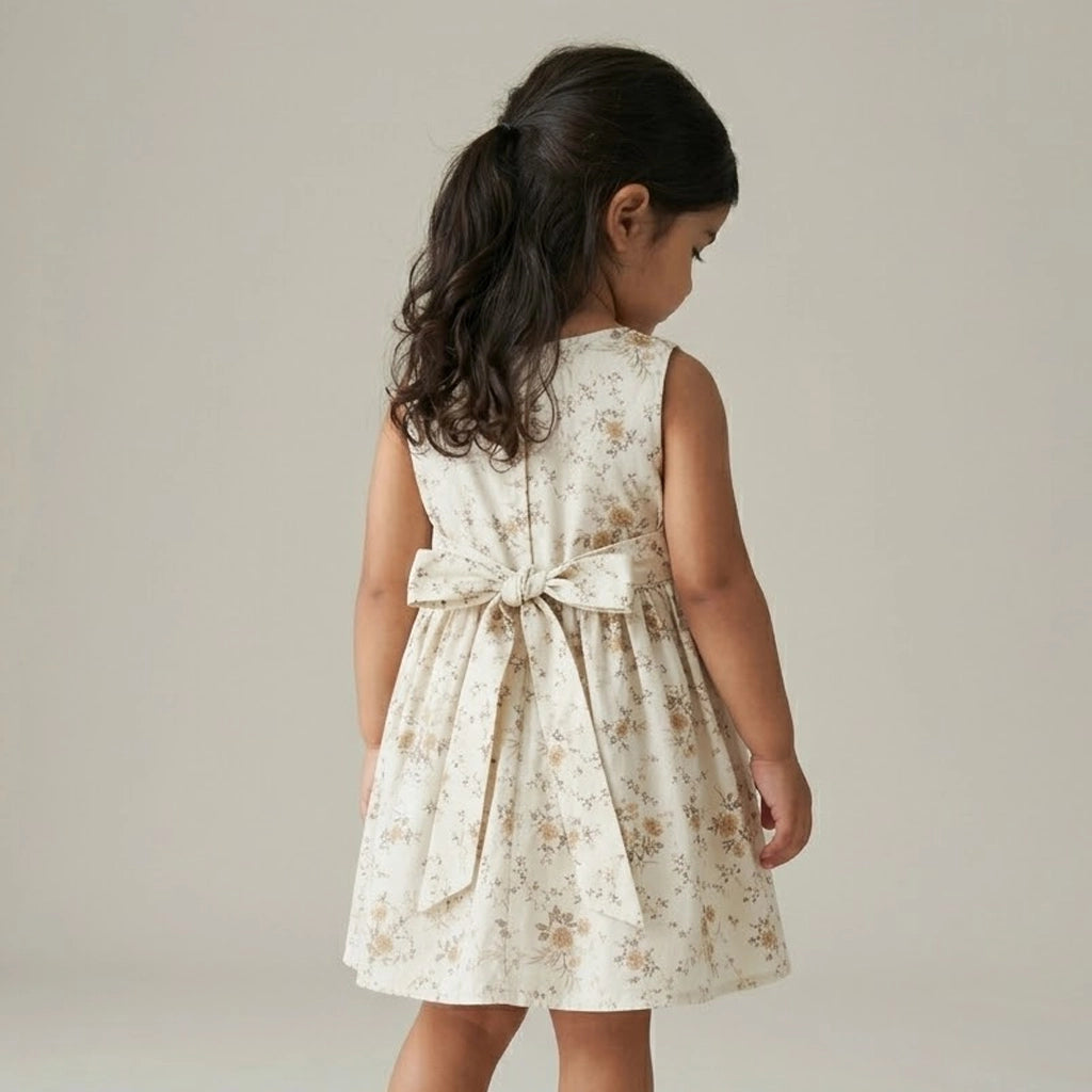 فستان “Golden Bloom” مزهر للبنات | من 3 لـ 6 سنين