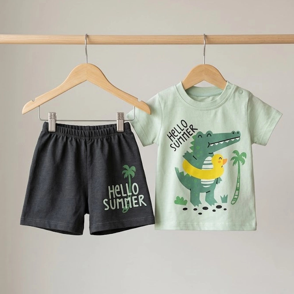 Hello Summer Gator Set | Ages 3M–18M