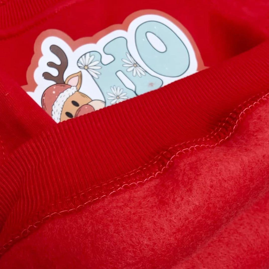 Christmas “HO HO HO” Baby Pullover | 3M–24M