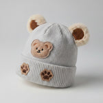 Teddy Paw Knit Beanie | Ages 0–2Y