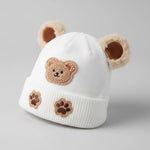 Teddy Paw Knit Beanie | Ages 0–2Y