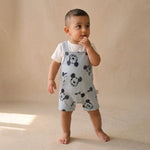 Mickey Sketch-Print Overall Set | Ages 0M–12M