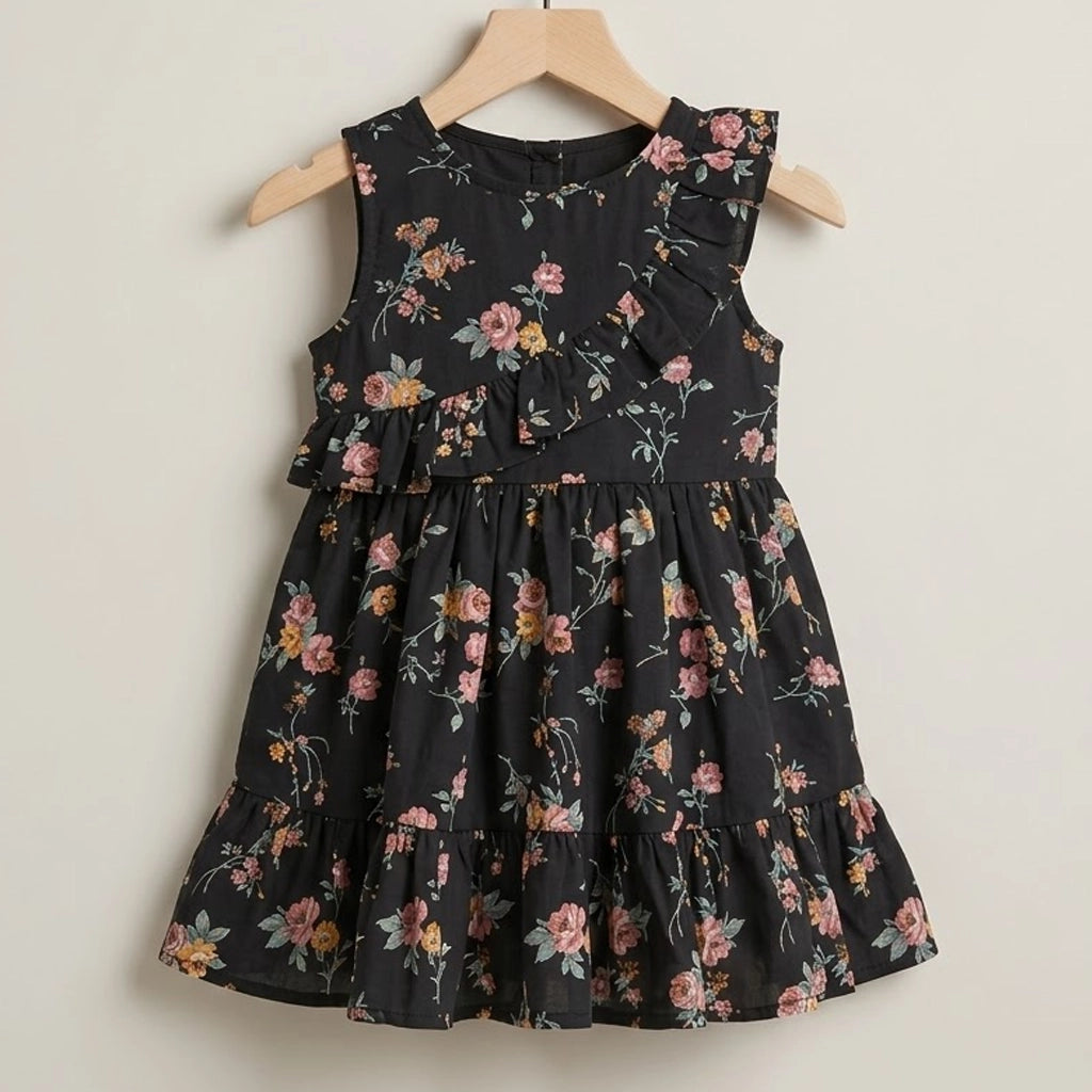 فستان “Midnight Bloom” مزهر للأطفال | من 9 لـ 24 شهر