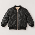 Maverick Faux Leather Bomber Jacket