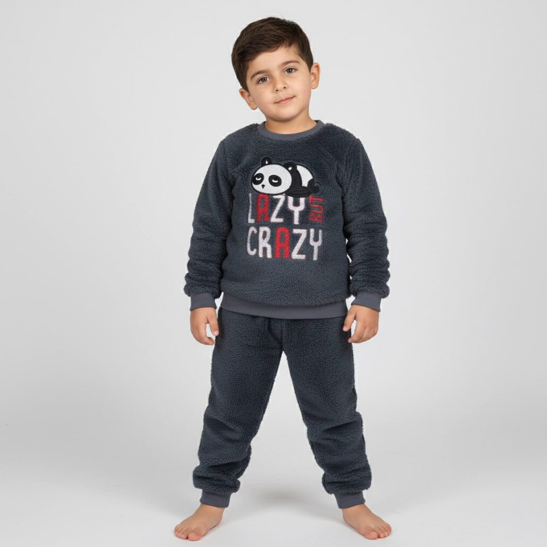 Ultra-Soft Lazy Panda Winter Set | 2Y–9Y