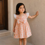 Lace Leaf Baby Dress | Ages 0M–18M