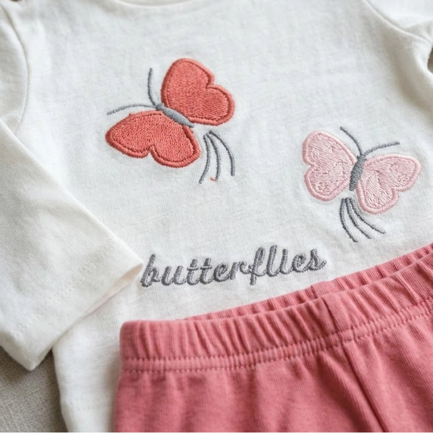 Butterflies 2-Piece Set | Ages 0M–9M