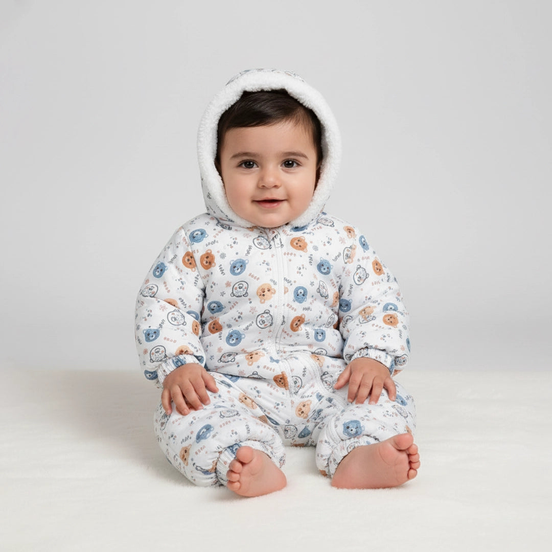 سالوبيت مضاد للماء مبطن فرو ناعم و فيبر | من عمر ٠-٩ شهر