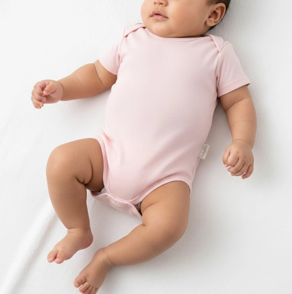 Baby Cotton Short-Sleeve Bodysuit | Ages 0M–24M