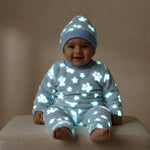 Paws & Stars Glow-in-the-Dark Winter Pajama Set | Ages 3M–12M
