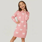 Bow Bliss Sweater Dress | Ages 4Y–10Y