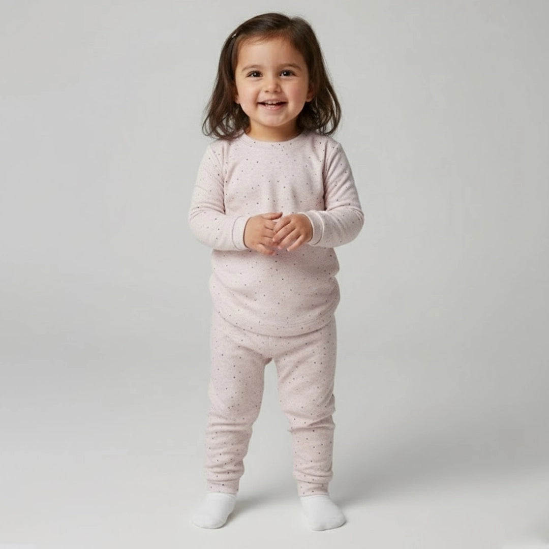 Soft Dots Cotton Pajama Set | Ages 3M–36M