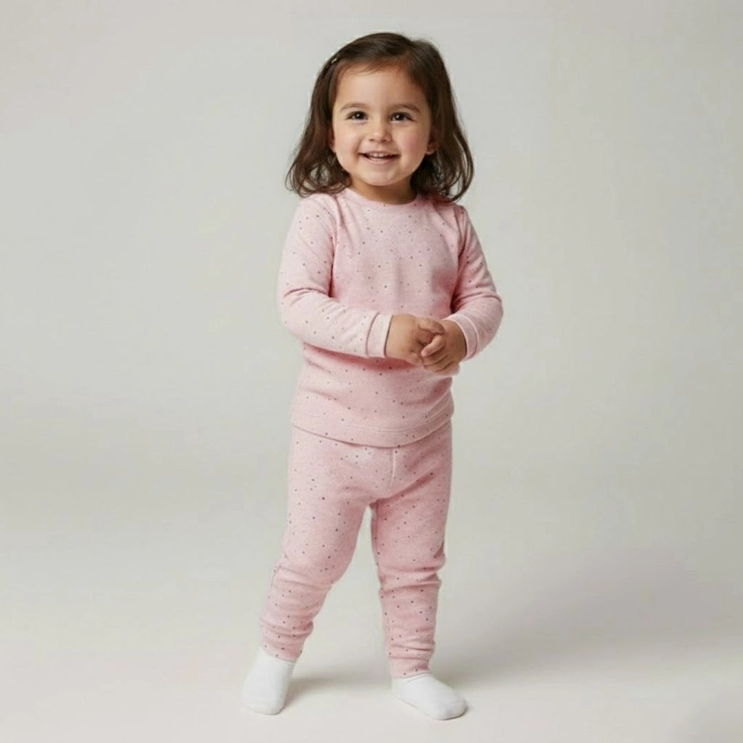 Soft Dots Cotton Pajama Set | Ages 3M–36M
