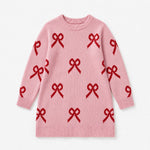 Rosy Ribbons Knit Dress | Ages 4Y-10Y