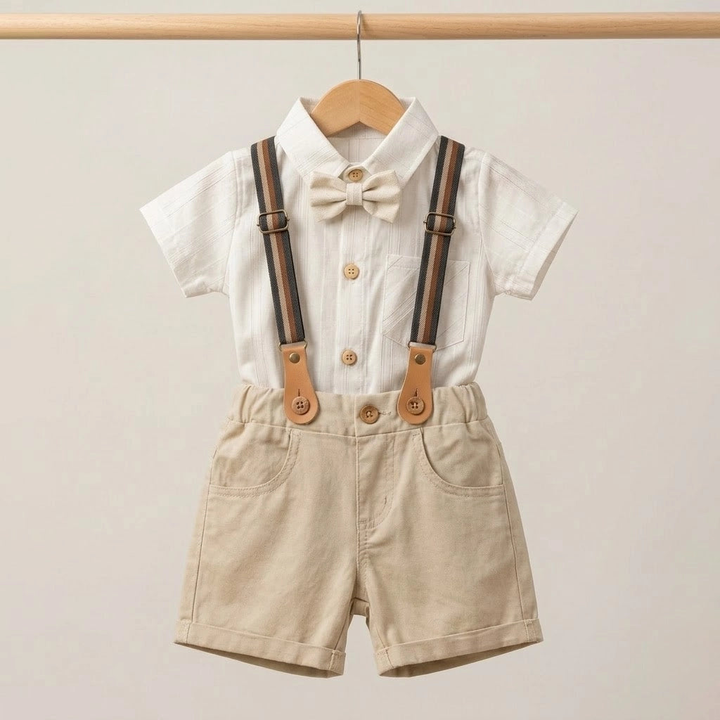 طقم Little Gent Suspenders | من 6 لـ 24 شهر